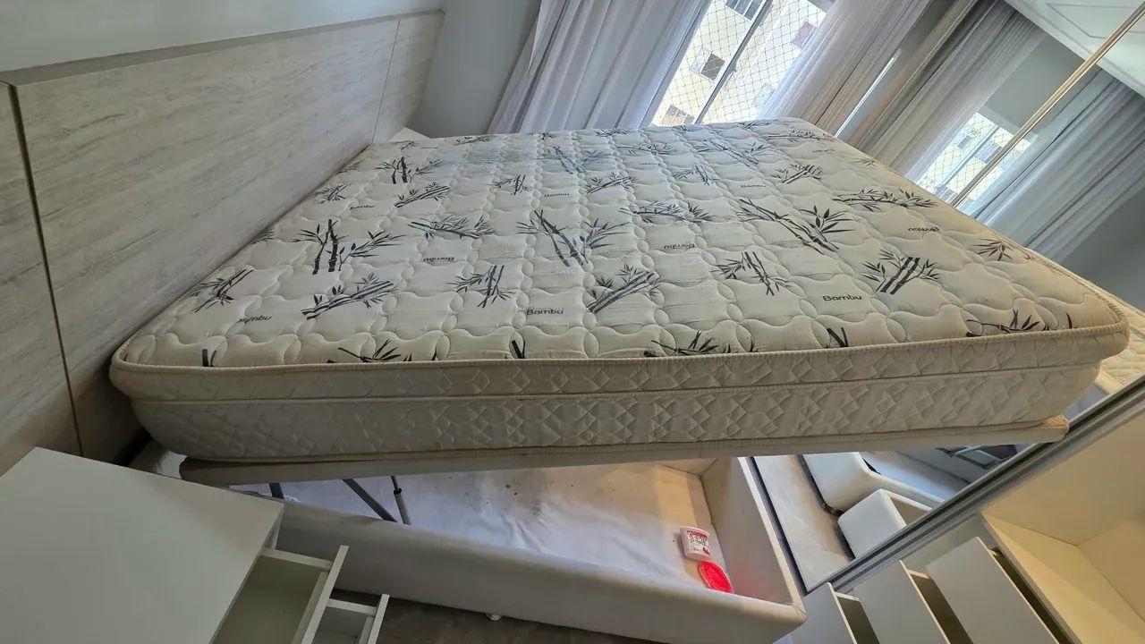 CAMA BOX CASAL QUEEN COM BAÚ  - Foto 4