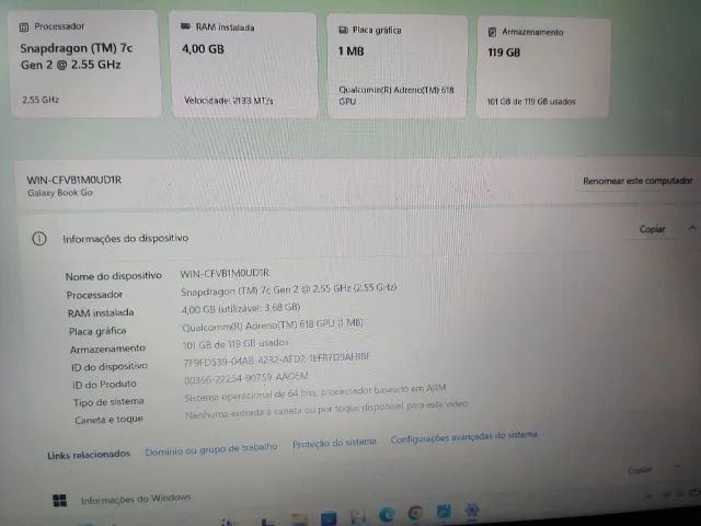 Vendo Notebook galaxy book go - Foto 5
