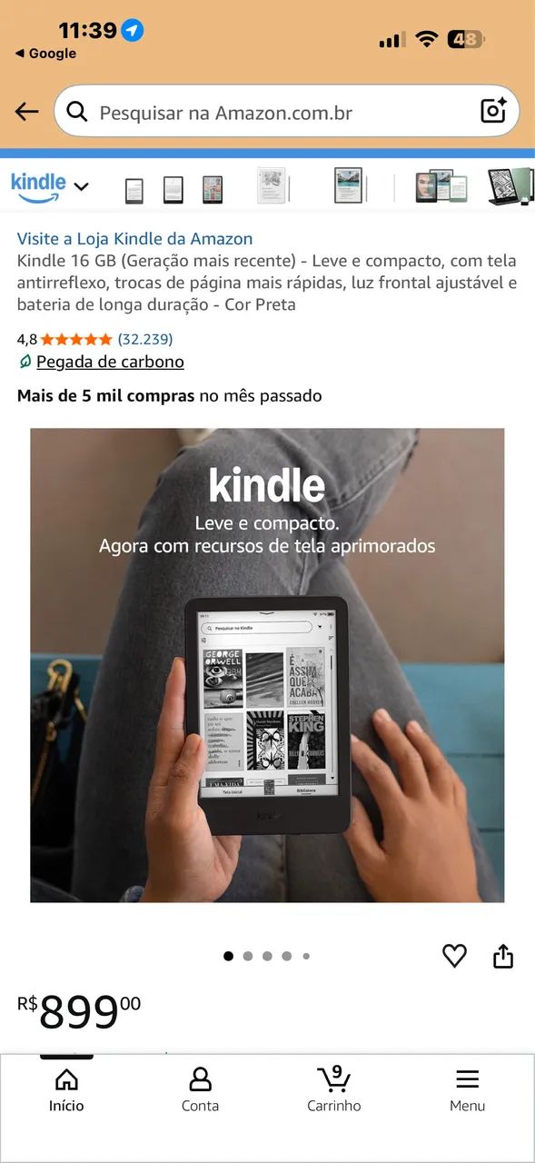 Kindle 11° geração - 16GB - Foto 3