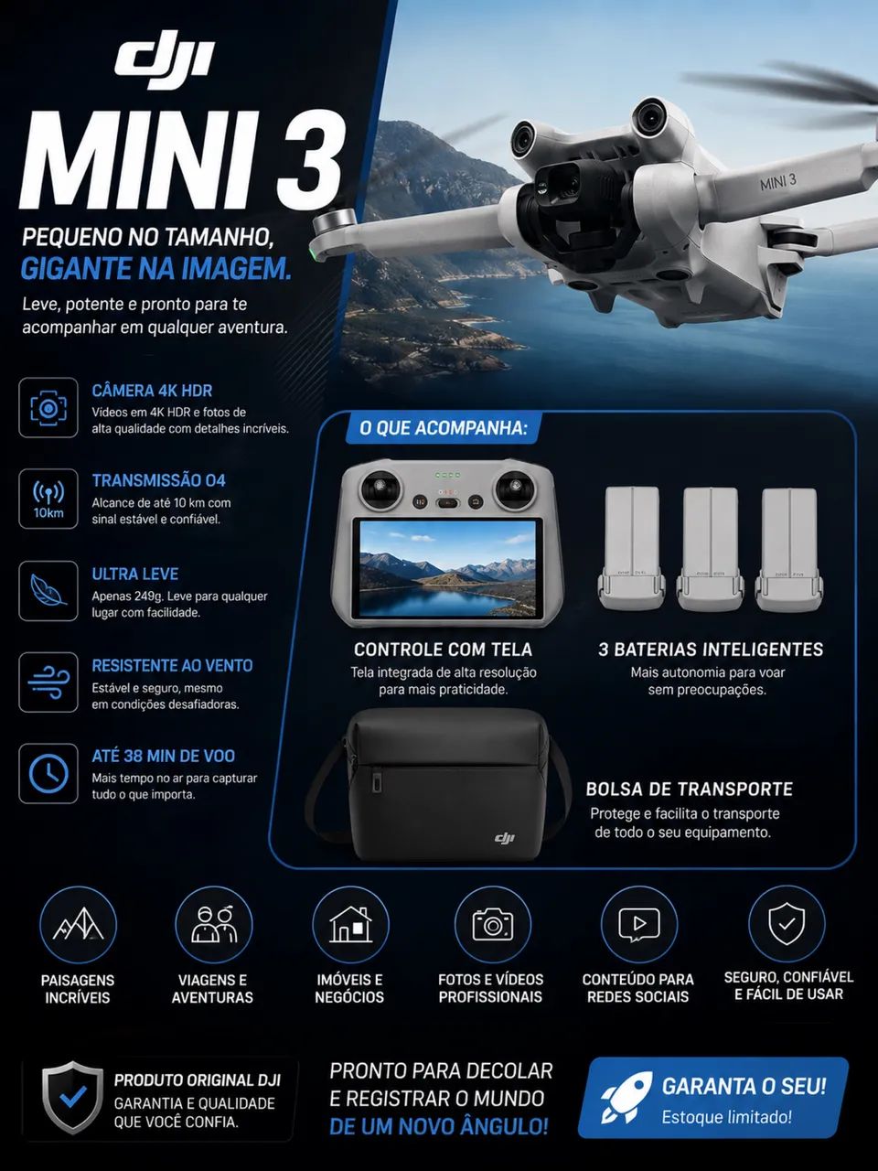 Drone Dji mini 3 - Foto 4