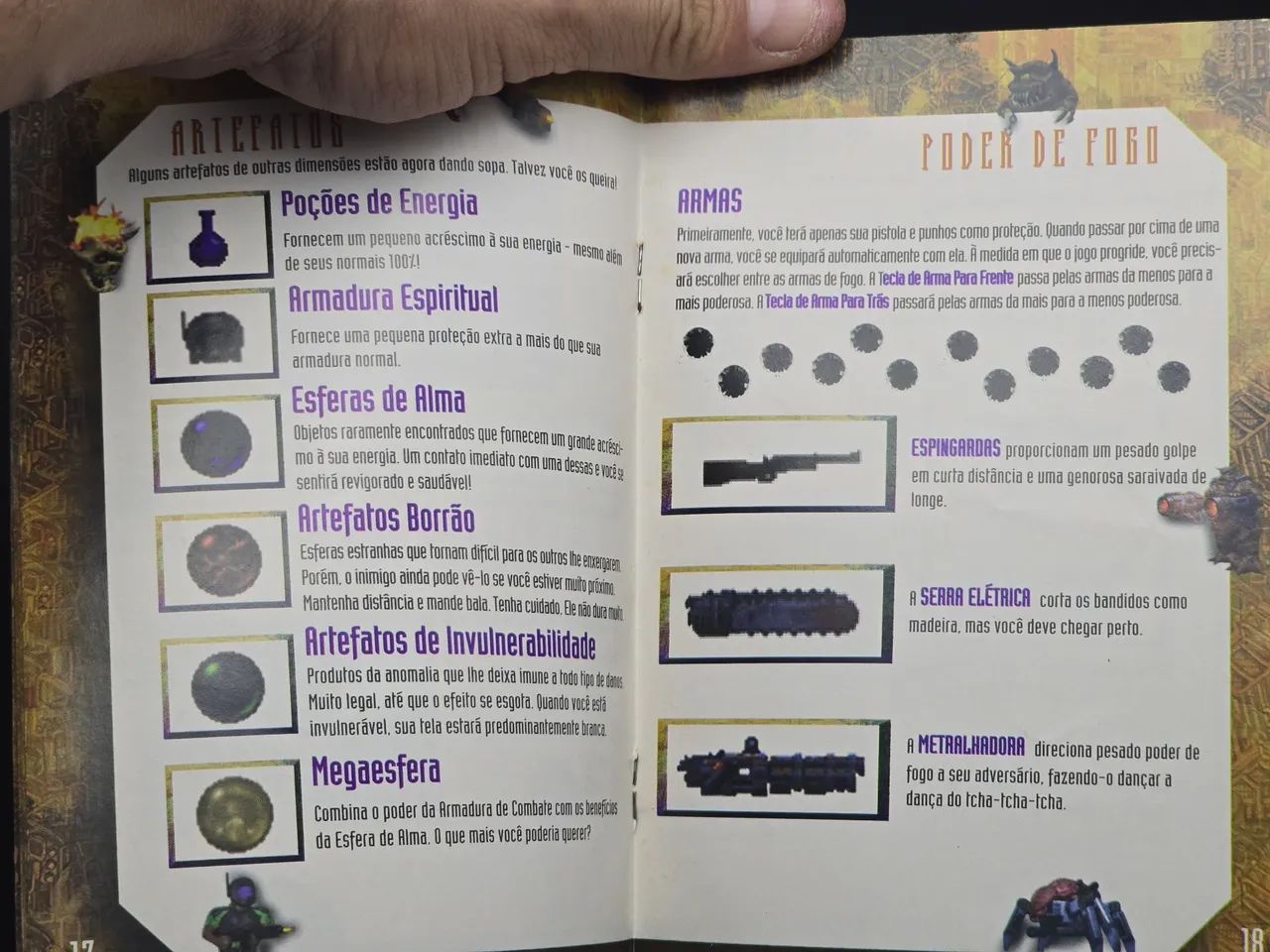 Manual e Cartão Resposta Doom 64 GRADIENTE ORIGINAL  - Foto 3
