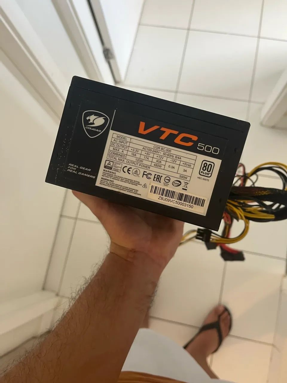 Fonte Cougar 500w 80 PLUS
