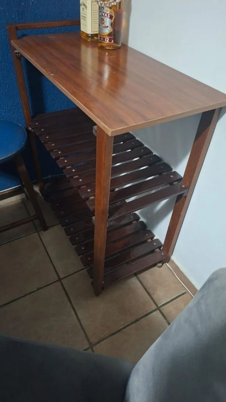 Mesa bar/churrasqueira 