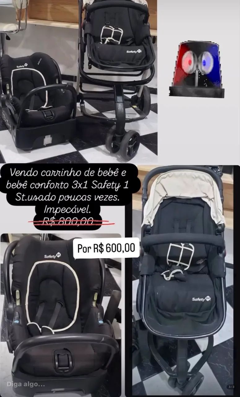 Vendo carrinho de bebê 