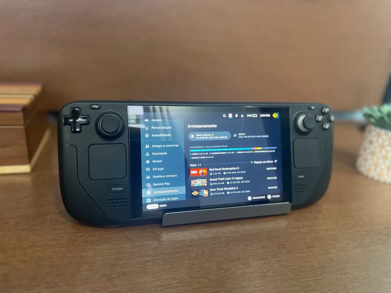 Steam deck 512gb ssd + 1tb micro sd - Notebooks - Santa Helena