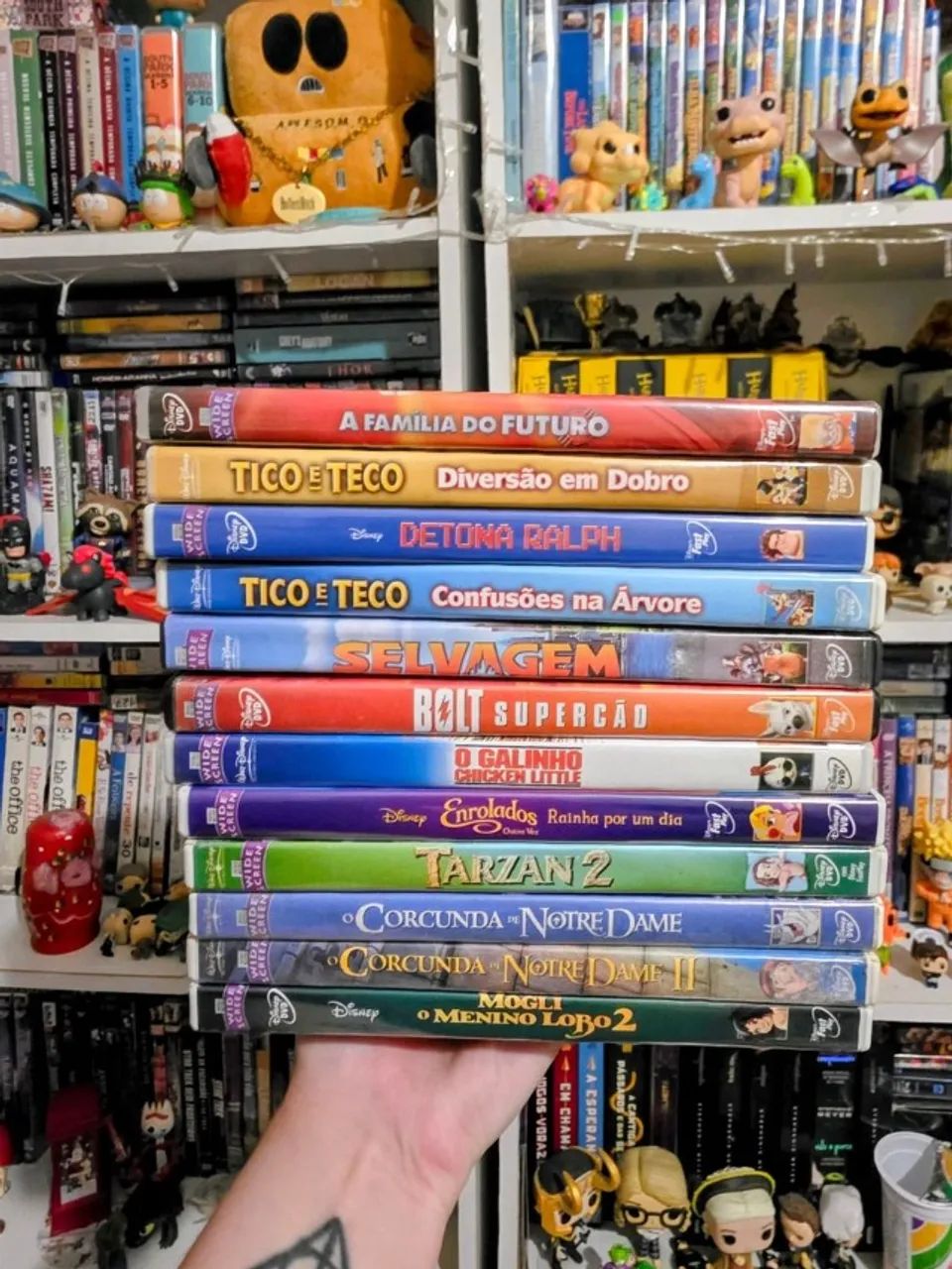 Lote dvd 12 filmes Disney