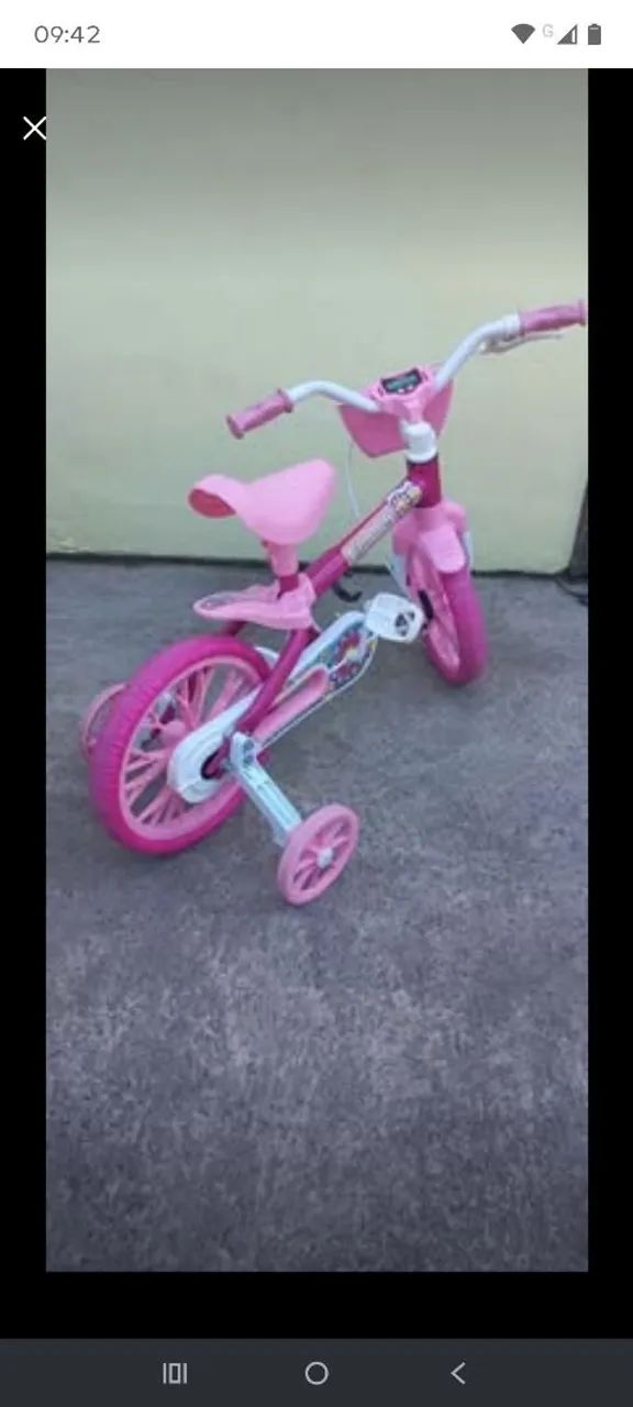 Vendo bicicleta infantil rosa - Foto 2