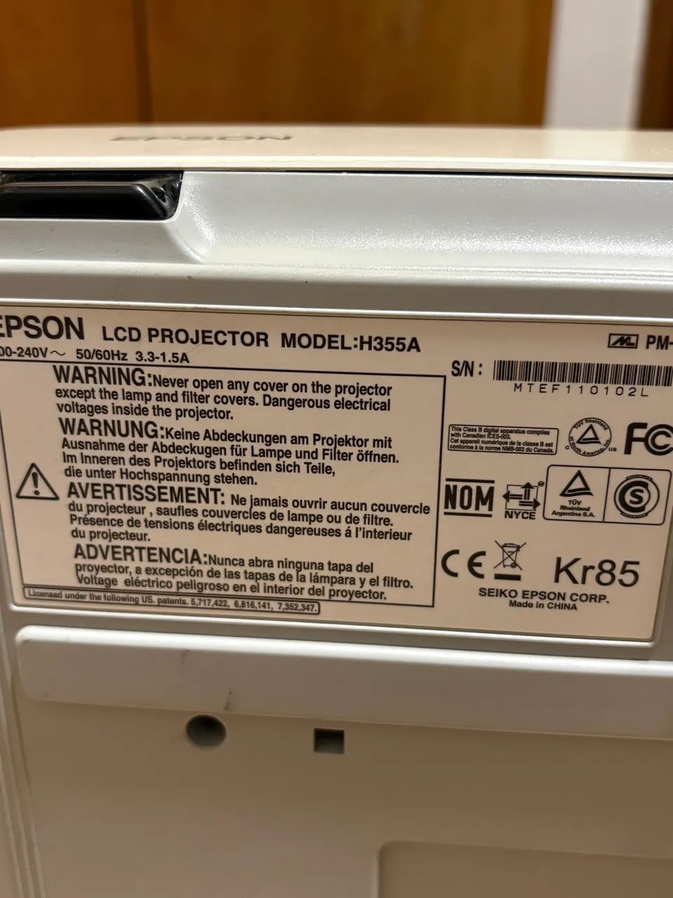 Projetor Epson PowerLite 824+ plus - Foto 5