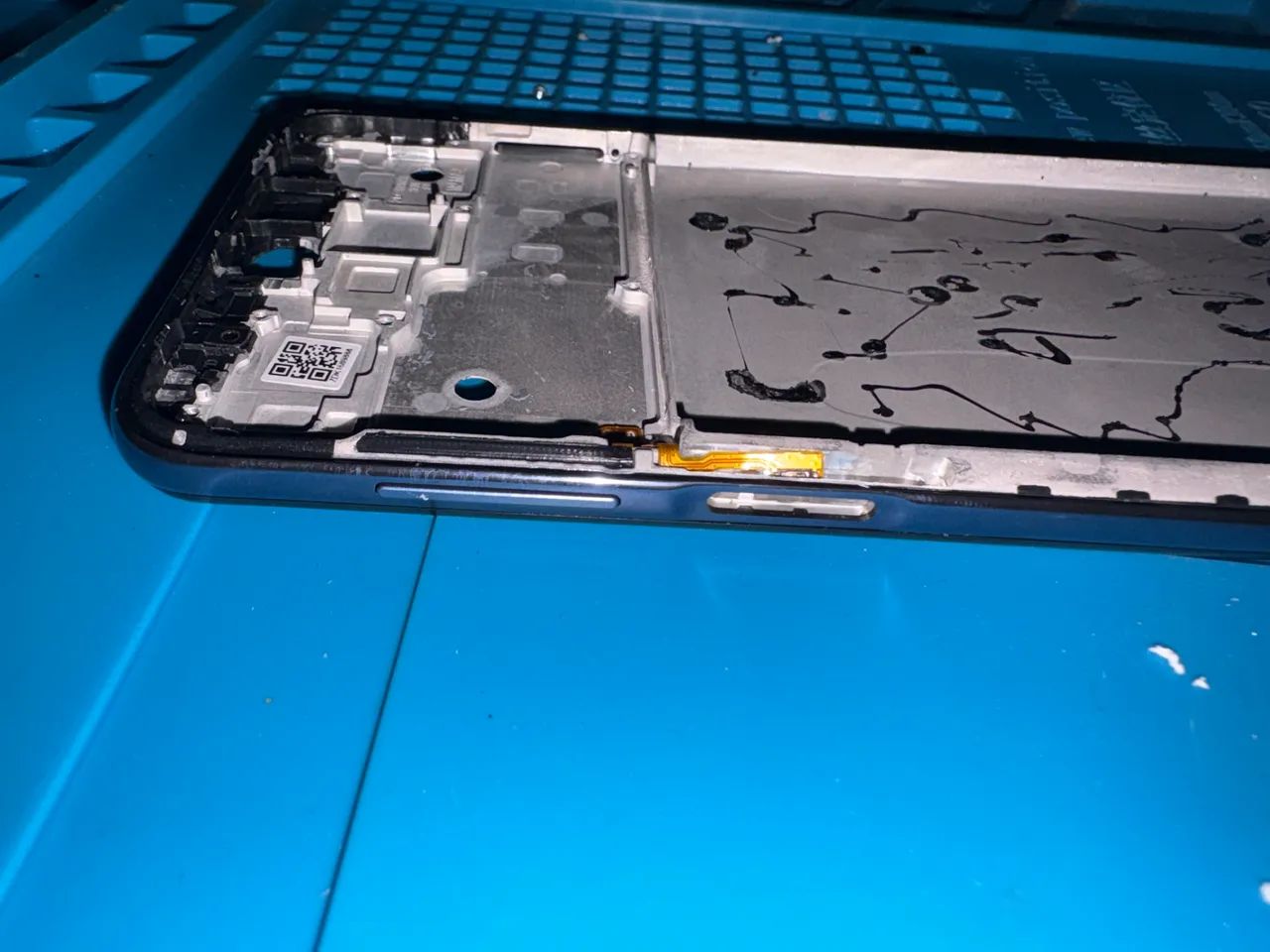 Aro Redmi Note 9S azul + botão de volume  - Foto 3