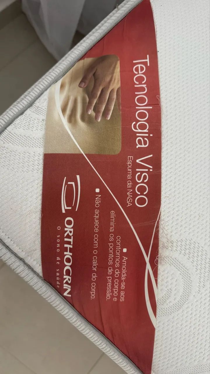 Cama Box + colchão Casal Orthocrin - Foto 5