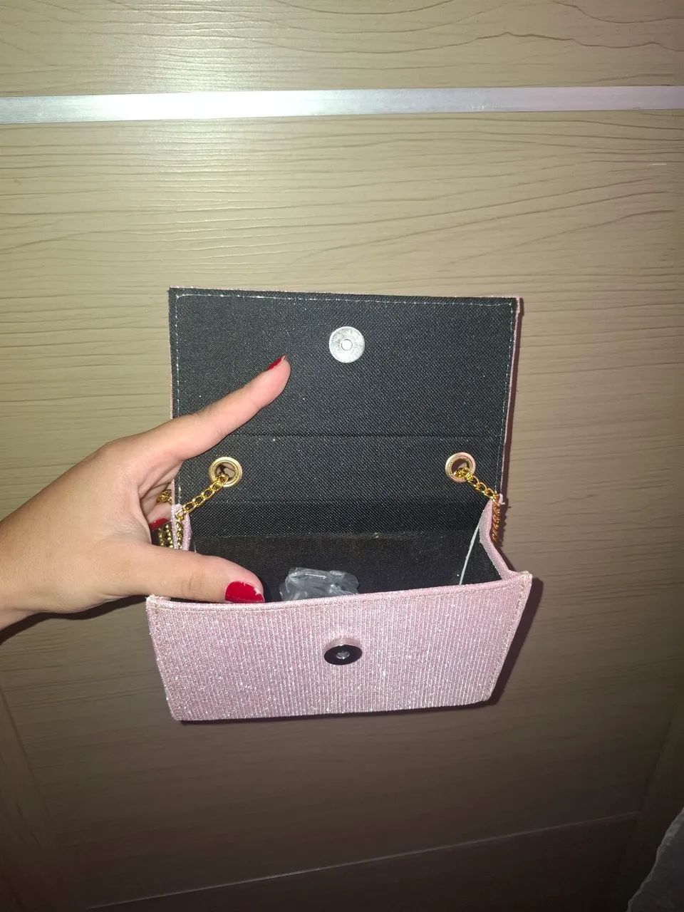 Bolsa Brilho Rosa  - Foto 3
