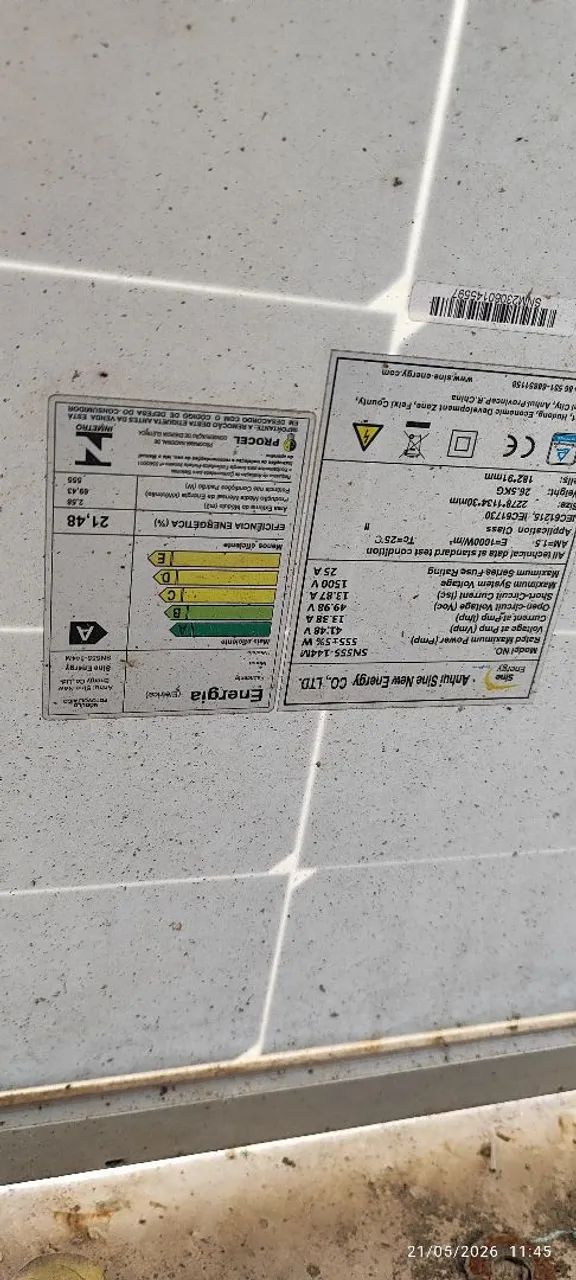 Placa solar 550W R$ 650,00 - Foto 3