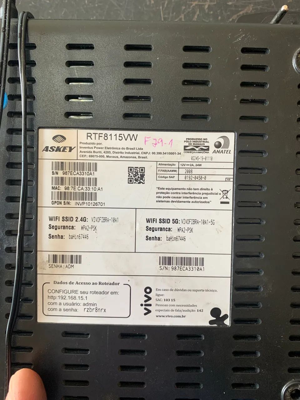 Roteador Askey rtf8115vw  - Foto 3