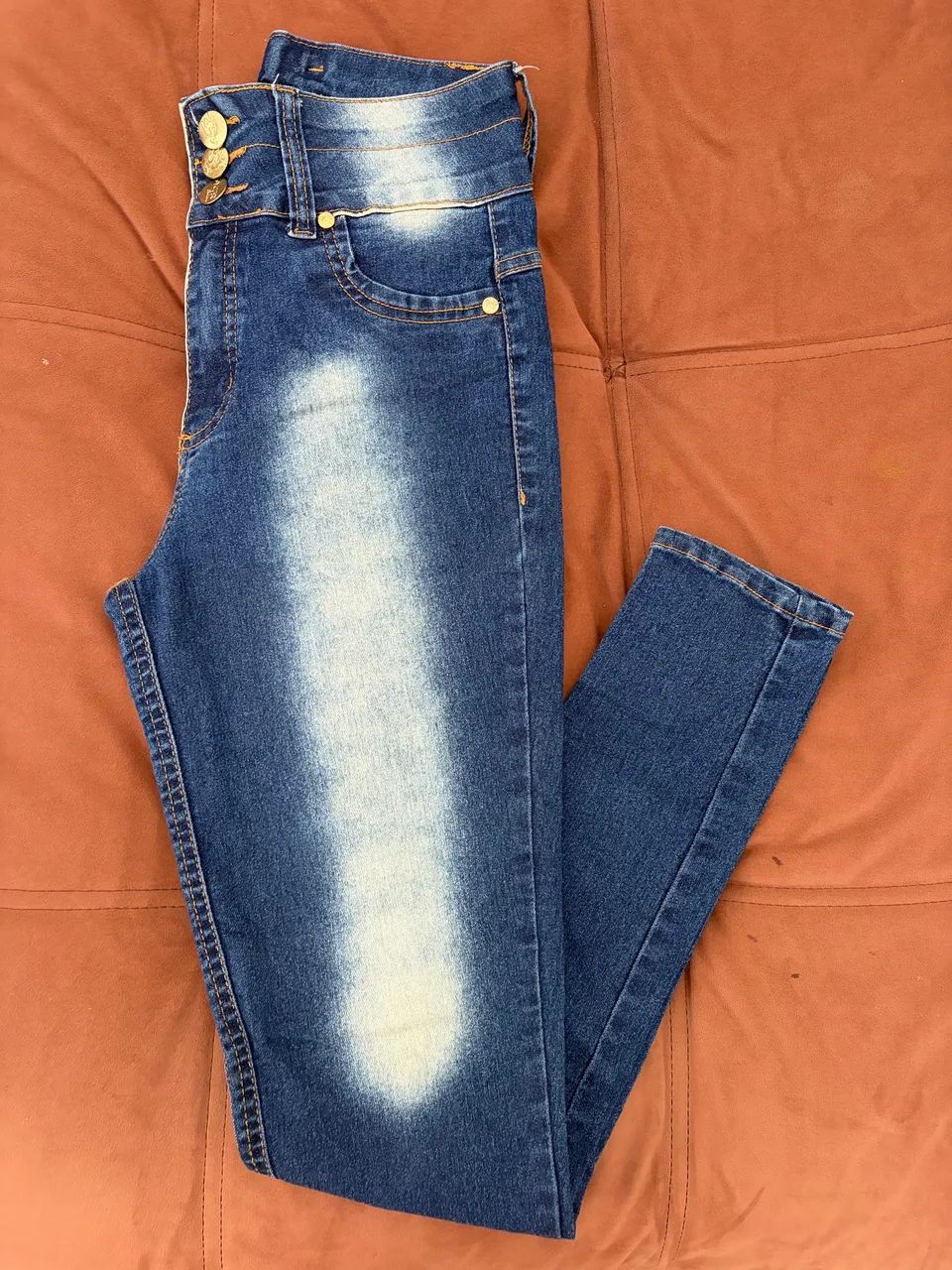 Calça jeans mesclada - Foto 3