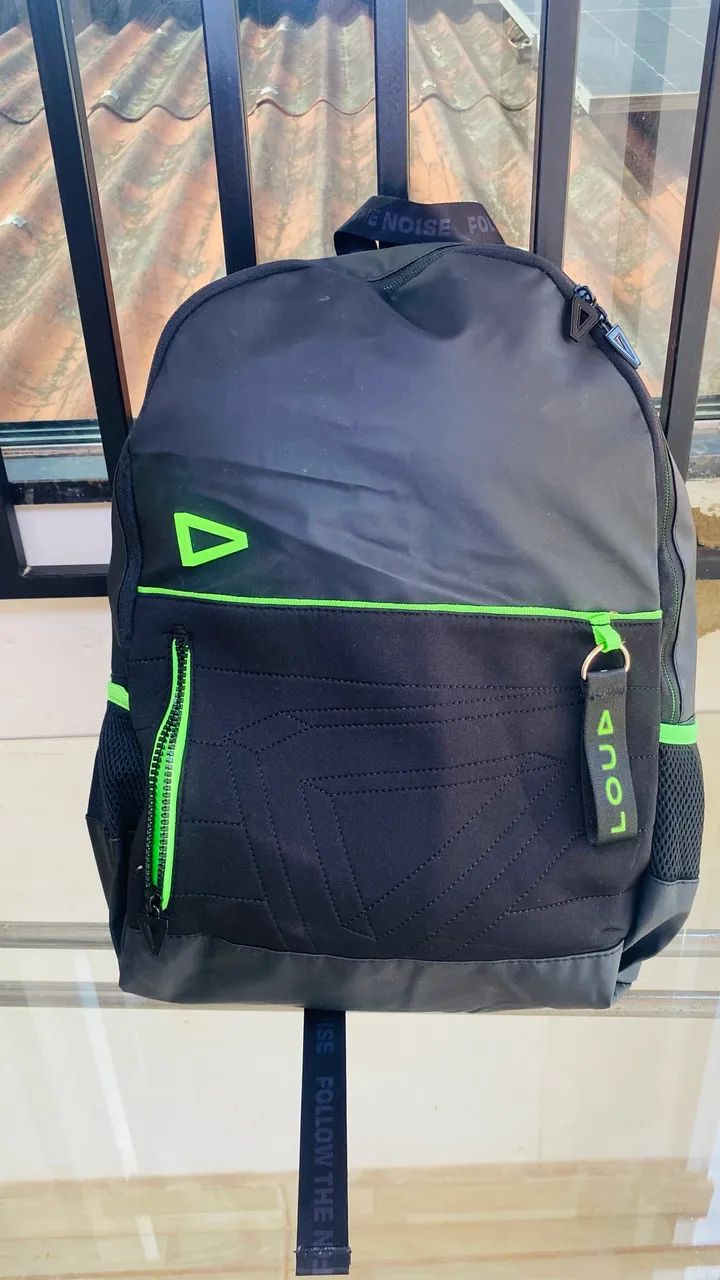Mochila verde e preta  - Foto 5