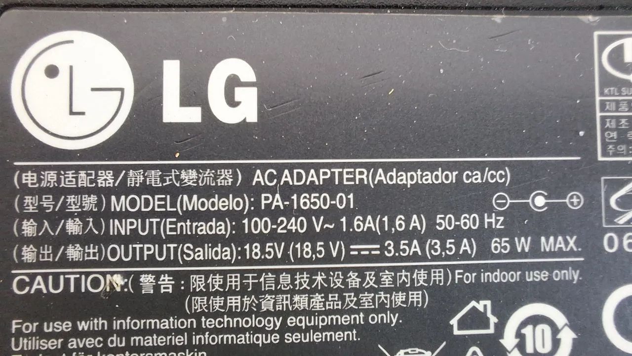 Fonte LG para Notebook - Foto 2