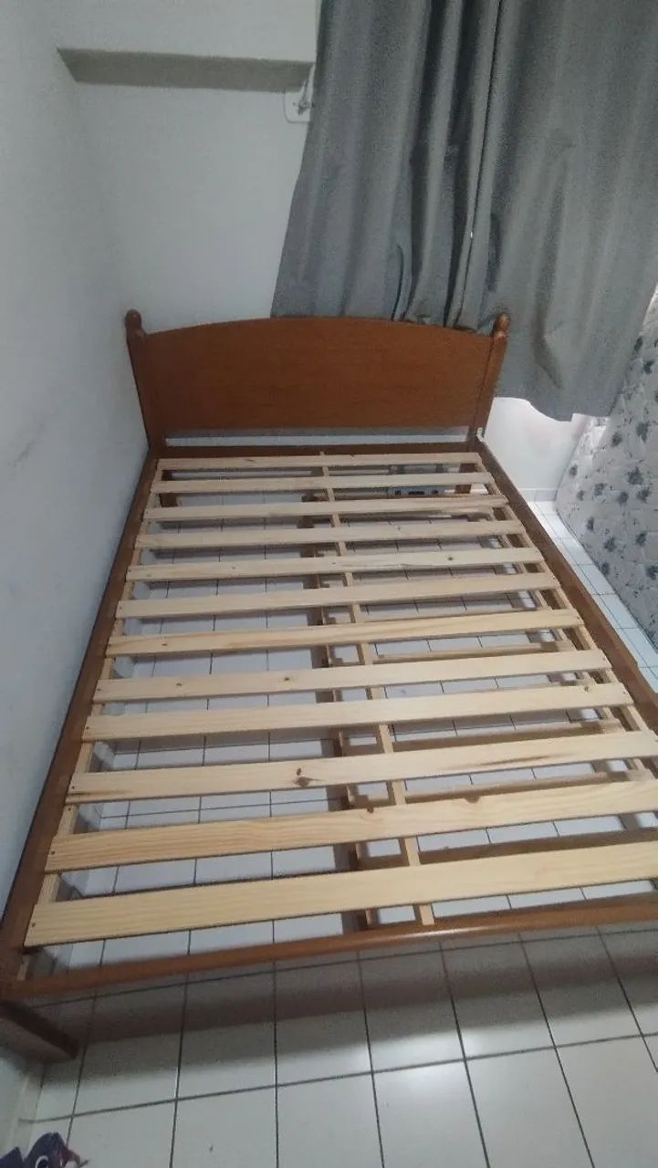 Cama casal de madeira com cama auxiliar  - Foto 2