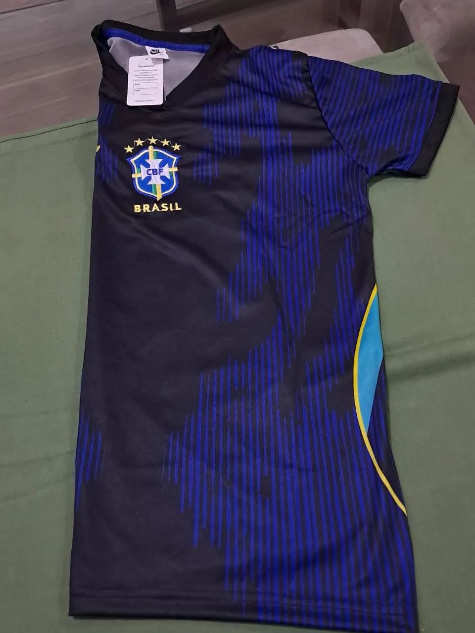Camisa do Brasil versão Jordan.Preta e azul. - Foto 5