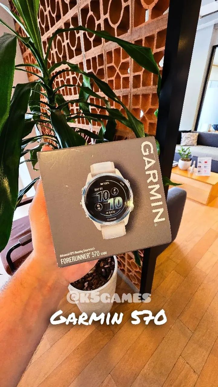 Garmin Forerunner 570 47m  Branco - Lacrado - COMPRA SEGURA ABC SP 