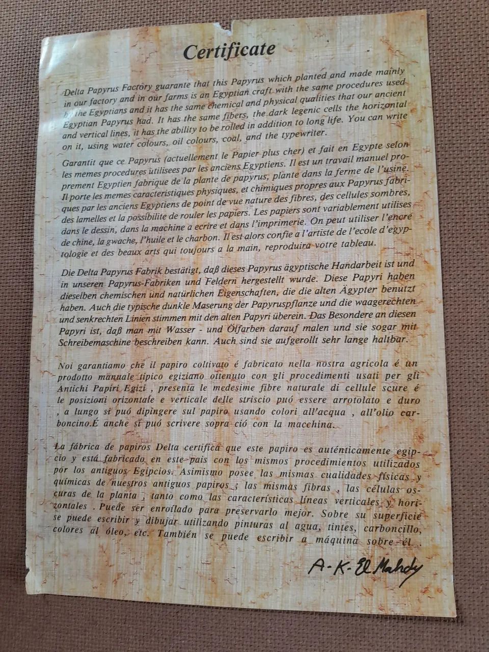 Papiro com certificado - Foto 2