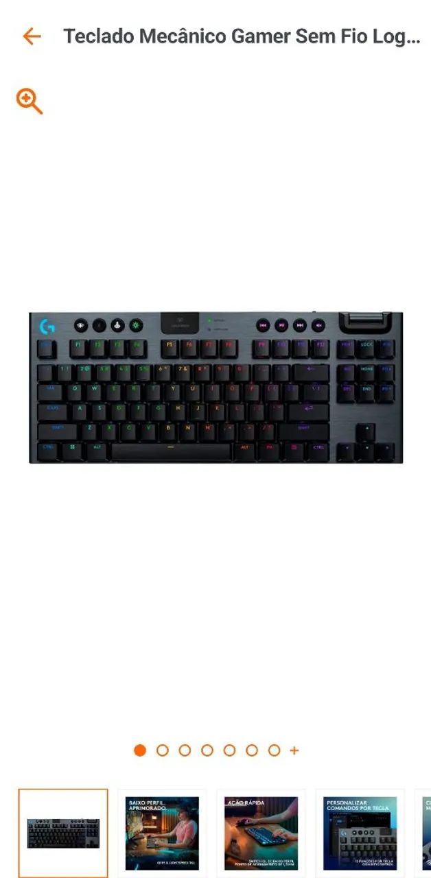 Teclado logitech gamer g915 tkl - Foto 2