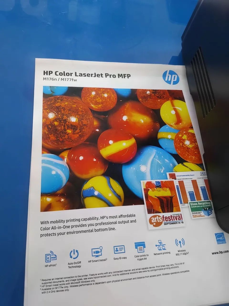 Impressora laser Colorida HP pro MFP M177fw - Foto 5