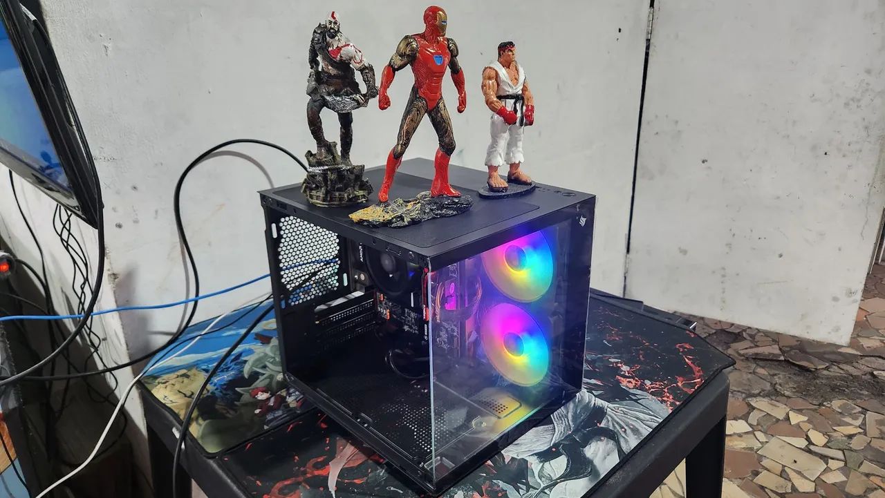 PC Gamer Ryzen 5 2400G (3.9GHz Turbo) 8GB SSD NVme 256GB Placa de Vídeo Vega 11 2GB - Foto 2