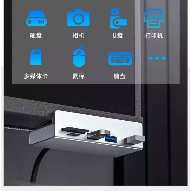 Hub USB HREBOS USB A USB C SD TF - Foto 5