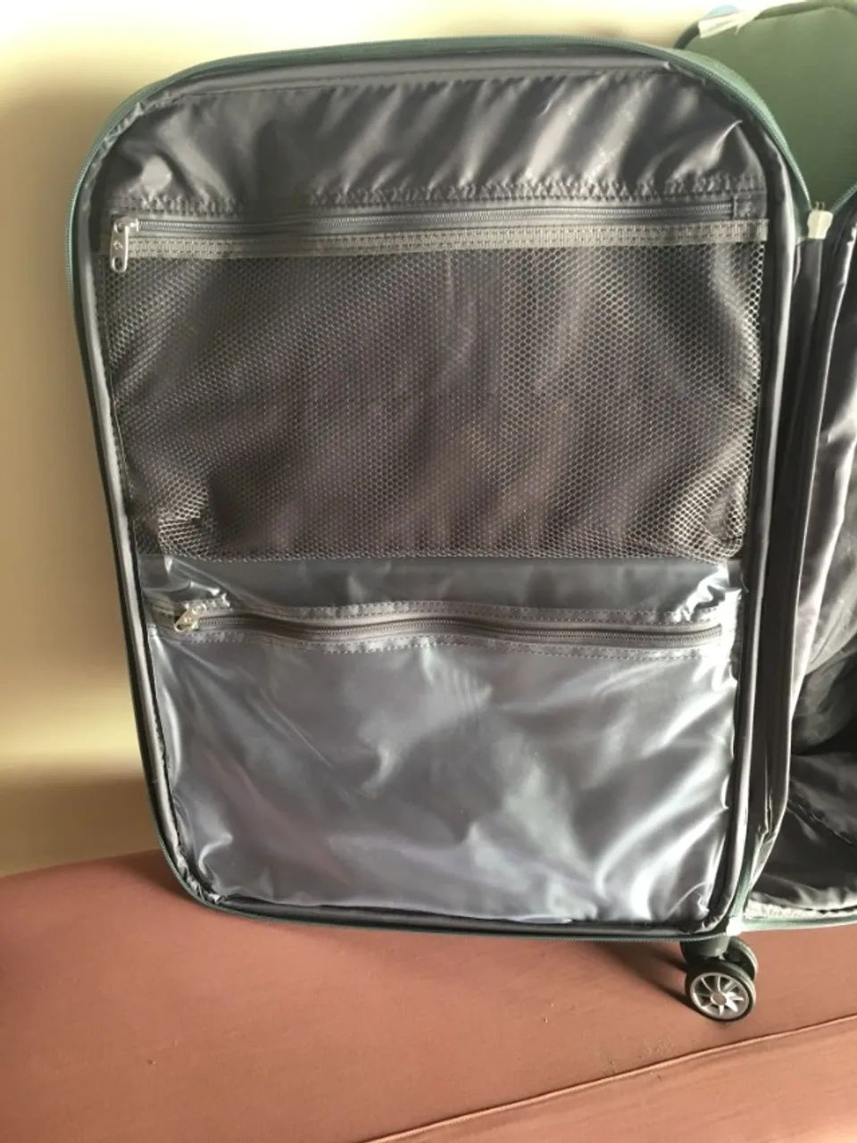 Mala de viagem marca Samsonite, verde musgo - Foto 4