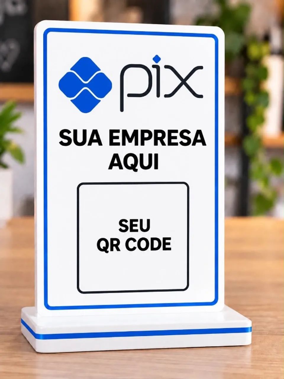 Placa personalizada para pix 