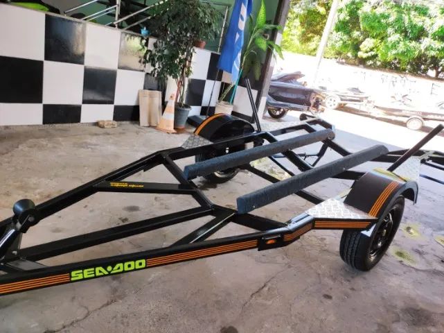 "Carretinha pra jet ski nova paralama pra rodas até aro 17  Menor preço de Goiânia e regiã - Foto 5