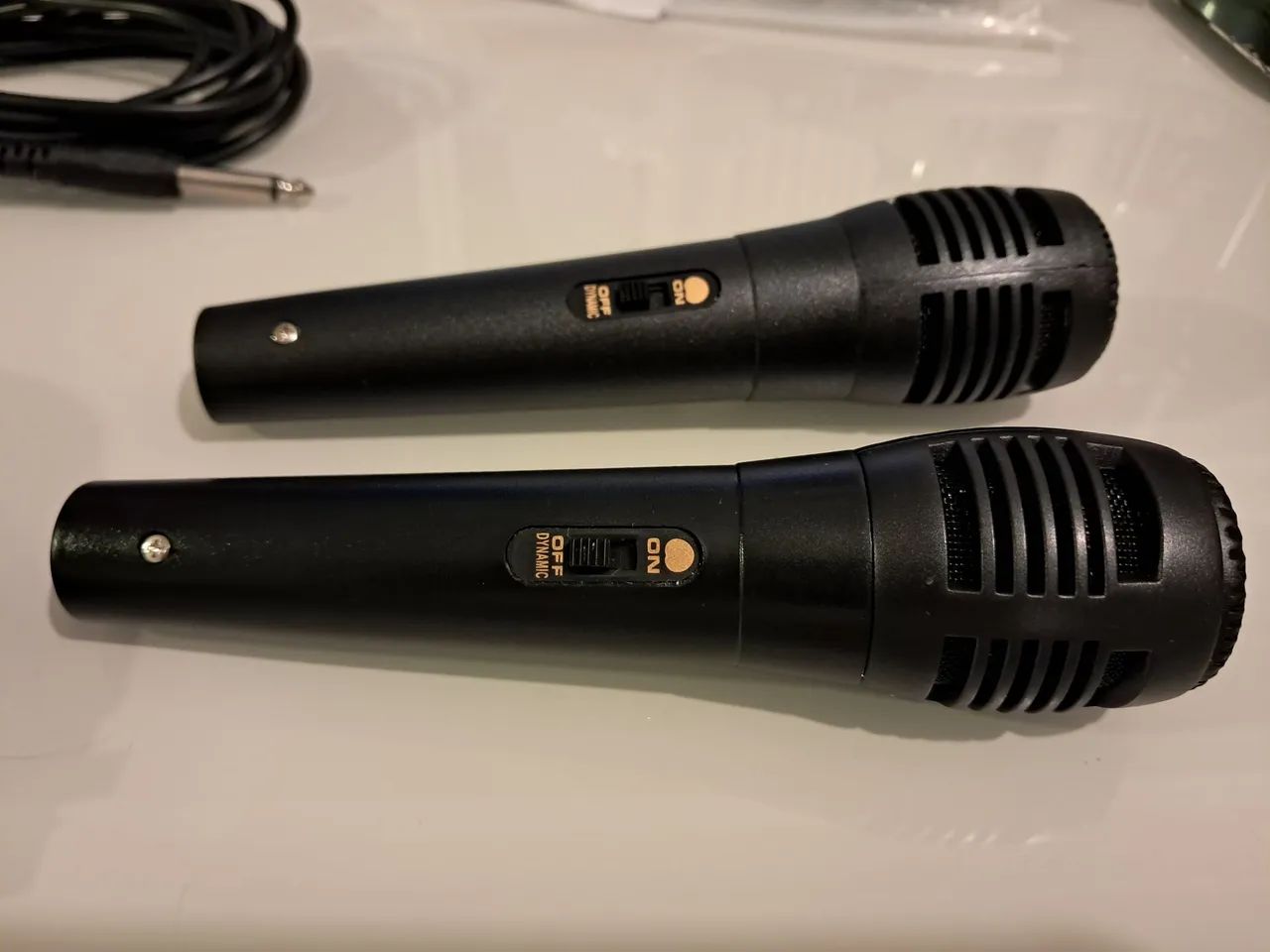Microfone com cabo XLR para igreja