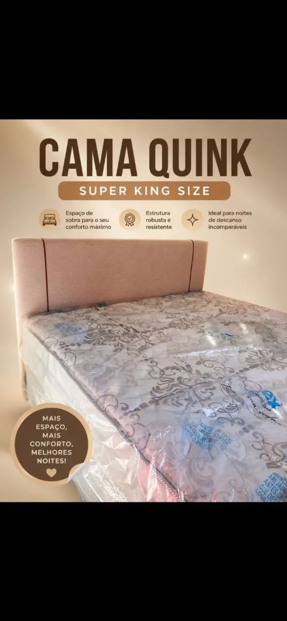 Cama nova e com colchão 