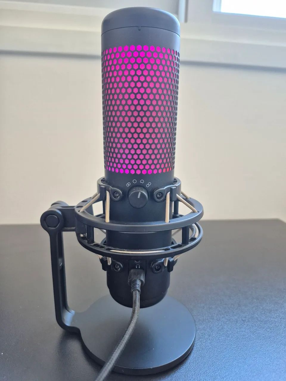 MICROFONE HYPERX QUADCAST S ? CONDENSADOR RGB - Foto 2
