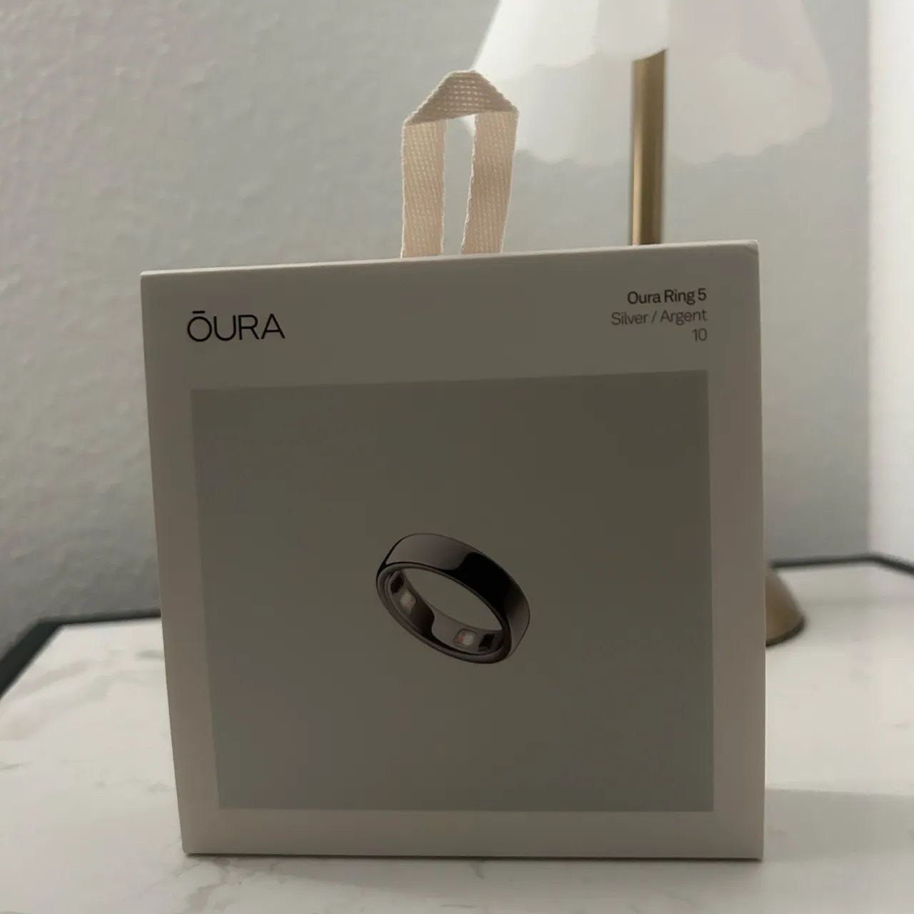 Oura Ring 5 Lançamento Silver Prata , número 10 ZERO lacrado na caixa  - Foto 2