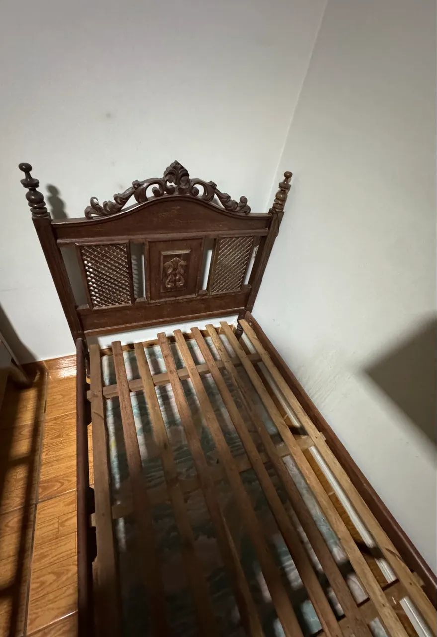 Cama de solteiro de sucupira - Foto 5