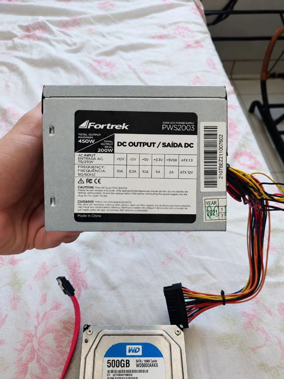 Fonte + HD 500gb - Foto 2