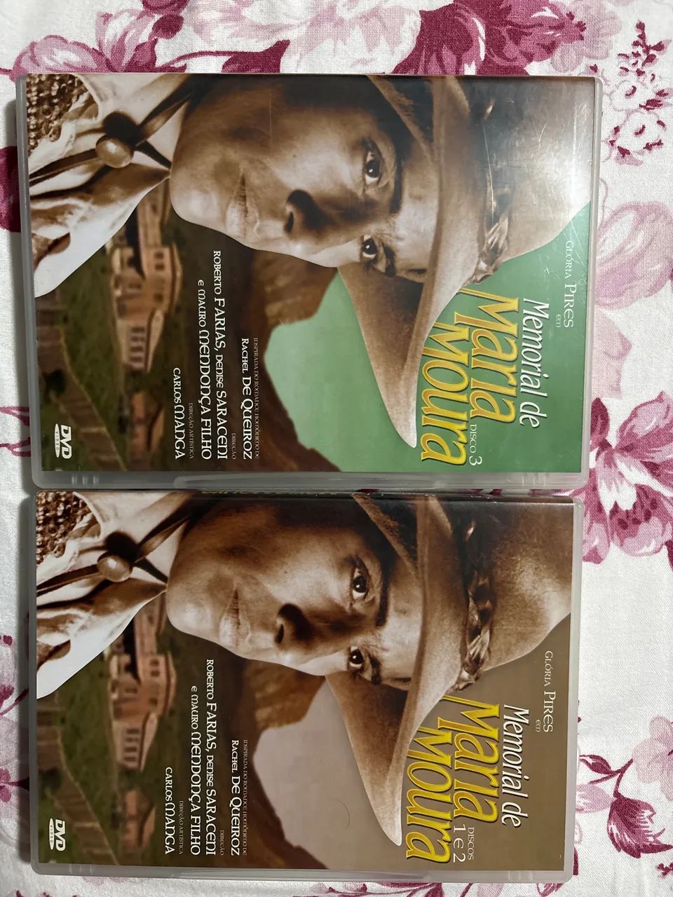 DVDs Memorial de Maria Moura - discos 1,2 e 3