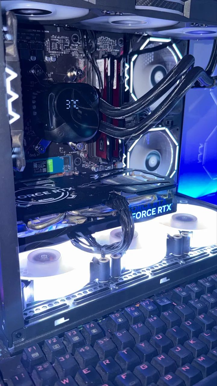 PC GAMER ASUS - Ryzen 7 5700 - RTX 3070 Ti -  impecável  - Foto 4