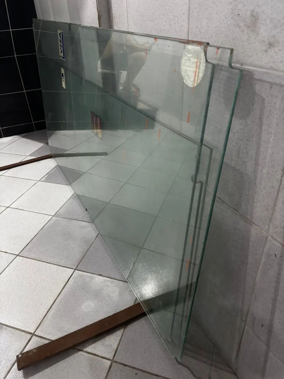 Portas de vidro fixo para vitrine