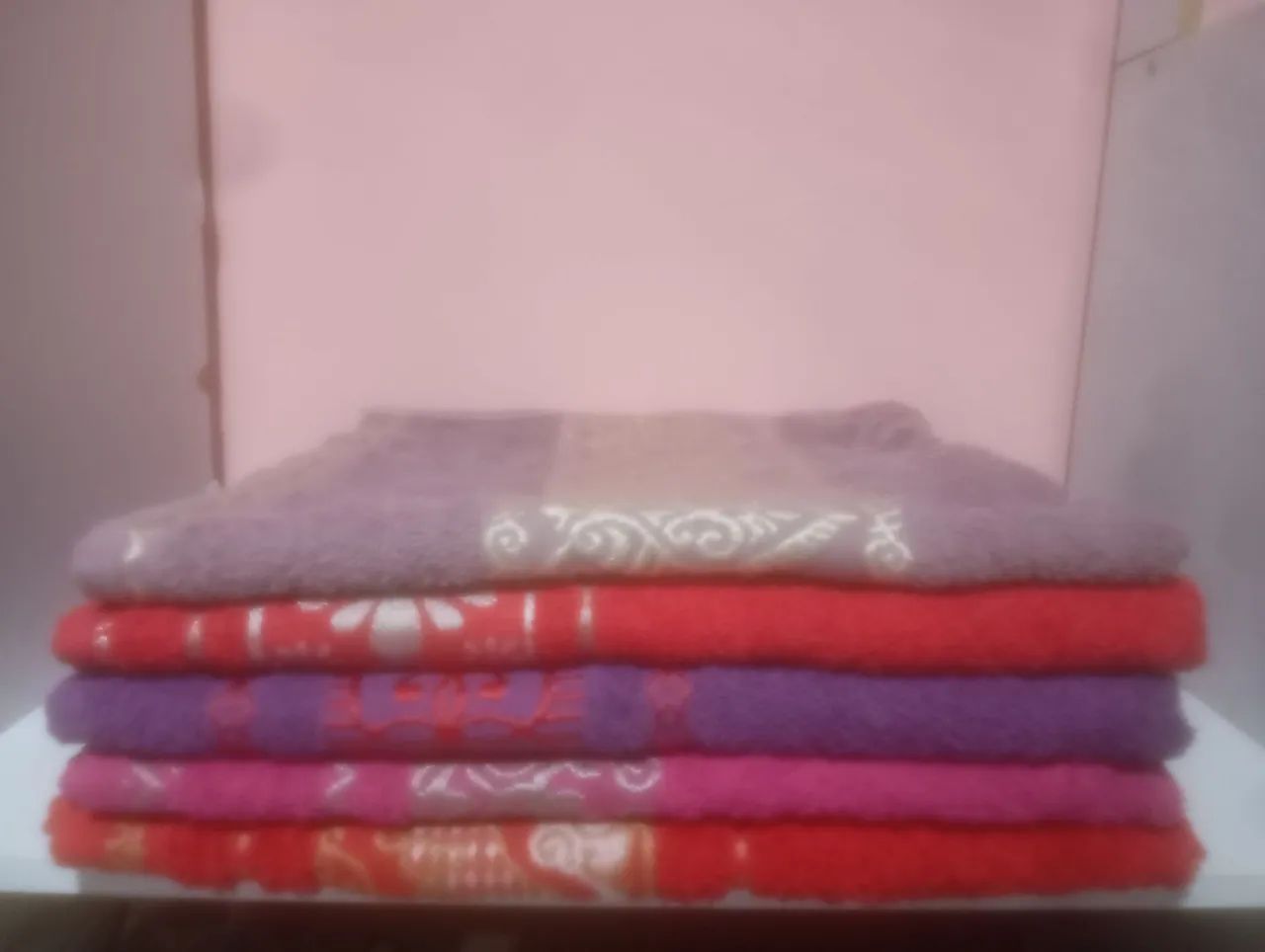 KIT 5 TOALHA DE BANHO DECORADA