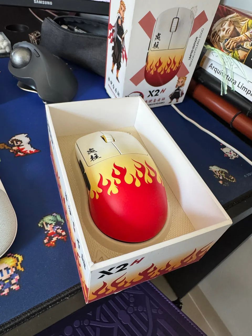 Mouse Pulsar X2h Wireless Medium Demon Slayer - Kyojuro Rengoku - Foto 4