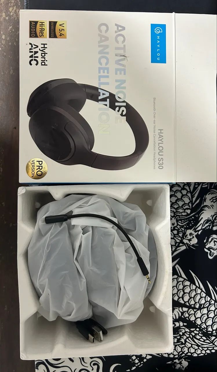 ? Vendo Headset Fone de Ouvido Headphone Haylou S30 ANC Cancelamento de Ruíd