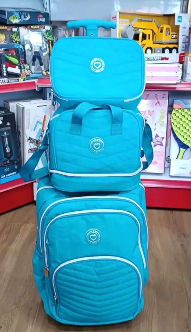 OFERTA KOT MOCHILA ESCOLAR COM LANCHEIRA TÉRMICA E ESTOJO BOX