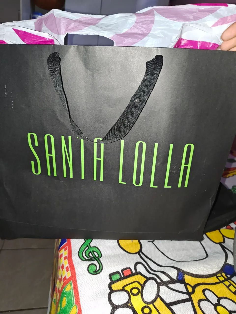 Bolsa Santa Lolla croco original cinza  - Foto 5