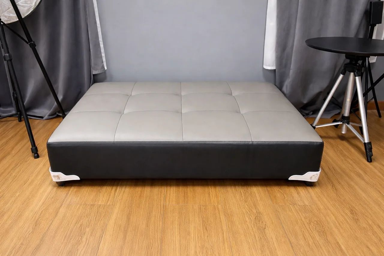 Cama Pet Castor Cinza/Preto 80x60x19 - Foto 2