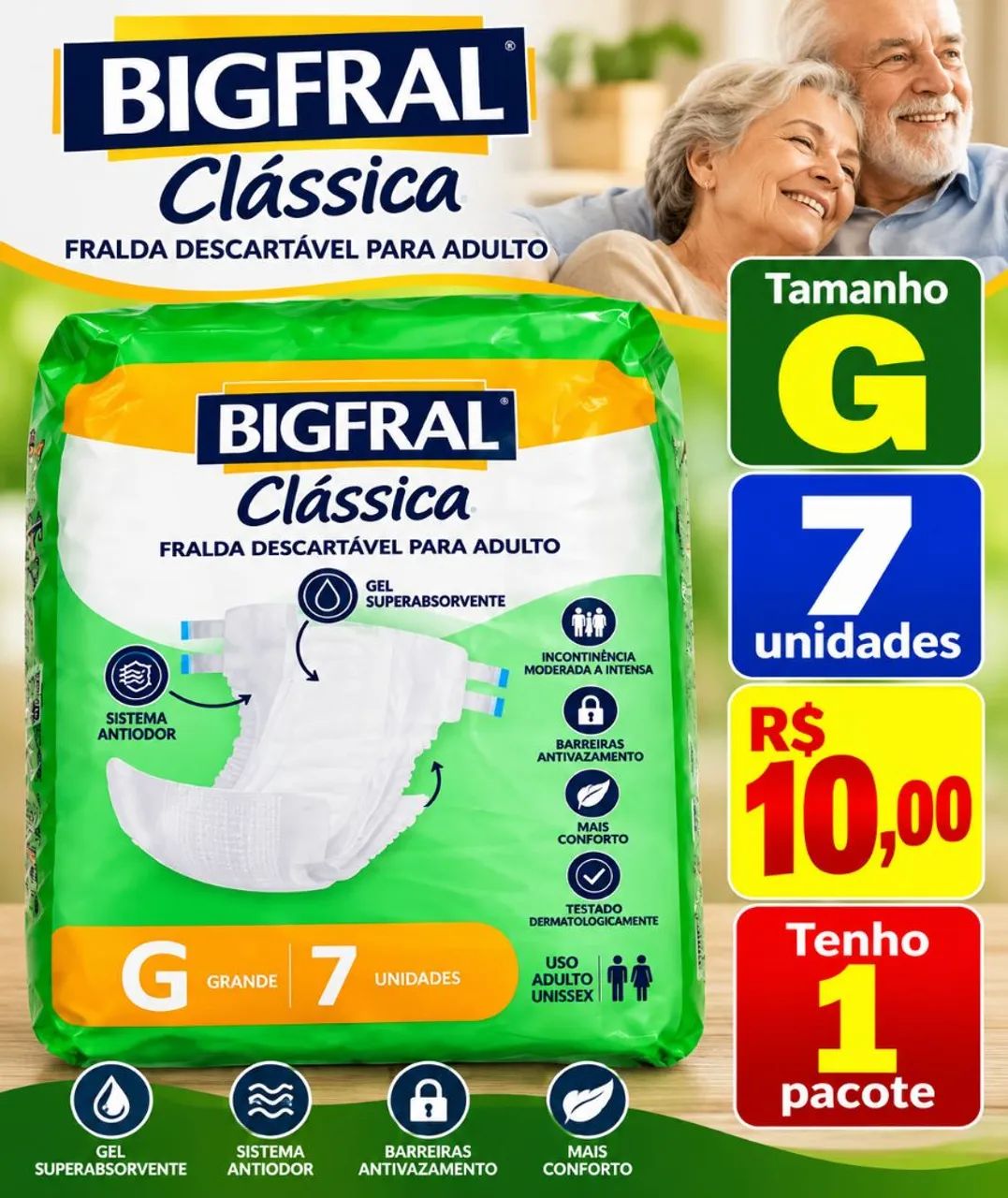 Fraldas Geriátrica - Foto 3