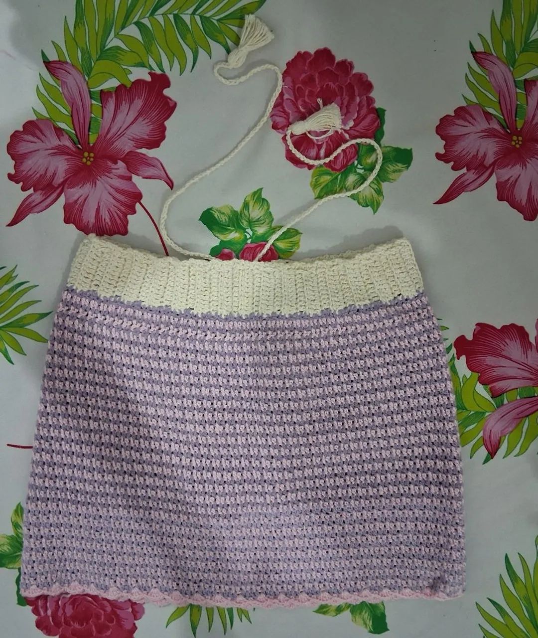 Minissaia de crochê 