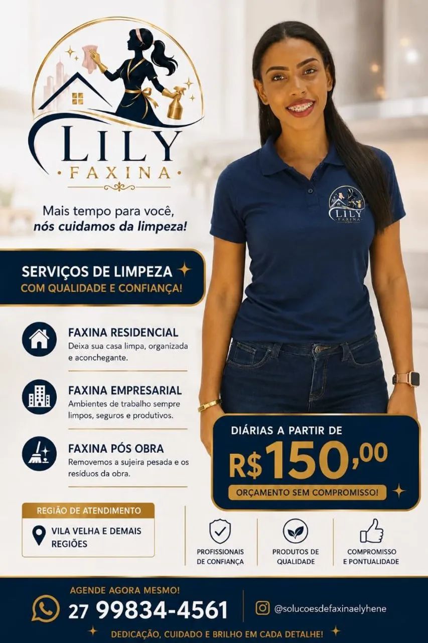 Diarista e faxineira 