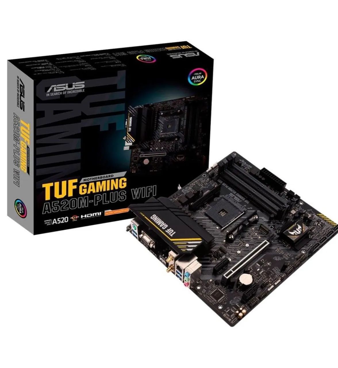 Placa mãe Asus TUF A520M-PII. SEM USOS!!!
